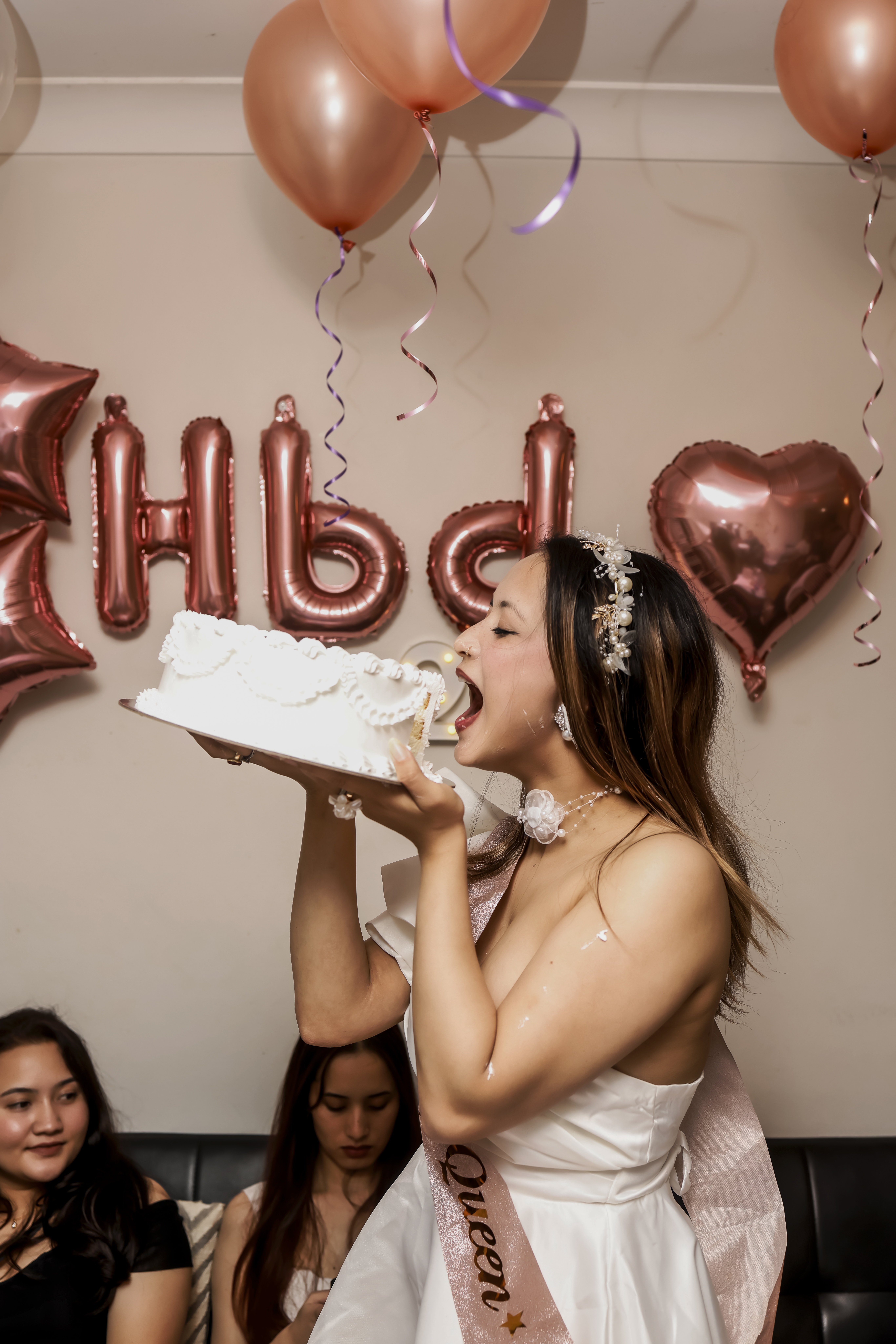 Modern luxury birthday shoot visual concept